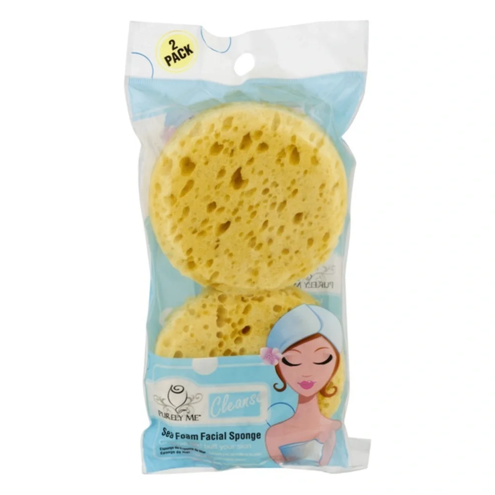 Sea Foam Facial Sponge Bundle 3 Piece Set Exfoliating Cleansing Sponges